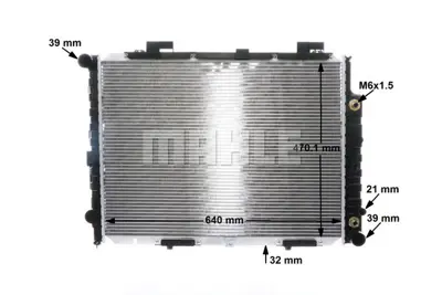 BEHR MAHLE  CR2204001S Motor Su Radyatoru Mercedes E-Class M111 W210 S210 Klimali A2105002703 62691A A2105007103 A2105002903 2105003003 V30601287 2105000803 MSA2191 A2105003003 A2105000803