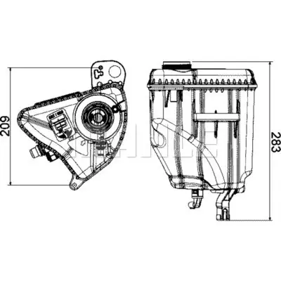 BEHR MAHLE  CRT3000S Radyator Yedek Su Deposu Bmw N47 N57 N54 B47 F10 F01 F07 F11 F12 F13 F06 17137647283 13643 17137601949 20949011 17137806038 WG1795117 49011 3142230013 770061 P227021