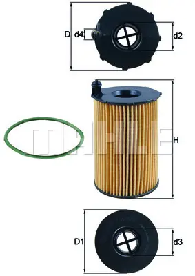 BEHR MAHLE  OX420D Yağ Filtresi Vw Touareg 3.0 (2010-2018) Audi A4 A5 A6 3.0tda7 3.0tdi A8 3.0tdi Q5 Panamera 3.0d 11=> Porsche Cayenne 3.0d (2010=>2014=> Panamera 3.0d (2011-2016) Macan 3.0 S (2014-2018) 95810722220 F026407122 OP1015 2514100 57115441B OE6507 59198405 59115561D ELH4446 E816HD236