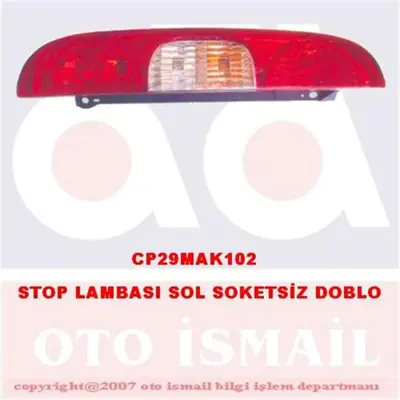 CERKEZ 23-03201 Stop Lambasi Sol Doblo 2006 (Duysuz) 3000844601 3000951005 3000951790 3182997901 622223500 804529 821253 826317 826468 826639