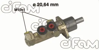 CIFAM 08-11708 Ana Merkez R19-Mgn I (96-99)-Clio I (91-98)-Twng 96=> Abs'Li (20.64mm) 7700829834 61147X 7701204609 24212017253 PF131 H20905801 50242 PMF201 204123678 7700804899