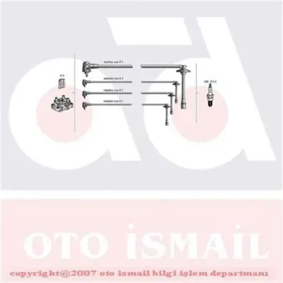 DODUCO 083602661000 Buji Kablo Tk Corolla 1.6 İe 4afe-Ae100 (92-98) 9091922327 9091915511 9091921585 ICK9019 ZEF947 941318111186 9286001 9167 ICK9040 13202240