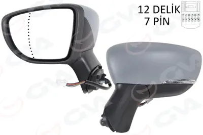 GVA  1014821 Diş Dikiz Aynasi Sol Eletrikli + Isitmali+ Sinyalli+ Astarli+asferik Captur (17-) 963669996R 963028590R 261657934R 963739179R 4384807 4406225 6139188 34699UJ4 963661063R
