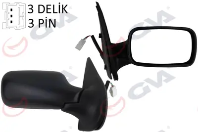 GVA  1021106 Diş Dikiz Aynasi Sağ Palio 98> Elektrikli+konveks  3 Fiş Vm-155e-5dr 3000844601 3000951005 3000951790 3182997901 622223500 804529 821253 826317 826468 826639