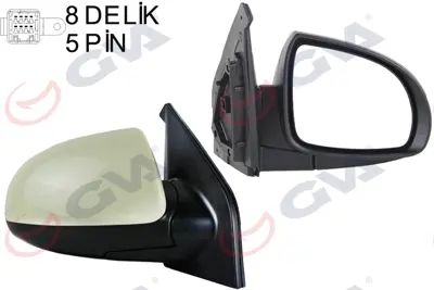 GVA  1091921 Diş Dikiz Aynasi Sağ Picanto 06> Elektrikli+isitmali+astarli+konveks  Vm-753ehpr 8762007198 6140640 8313808 1898M06 3170043 KI3227313P 3462214C 6505224 6505324 34682385