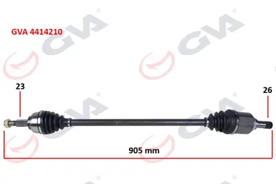GVA  4414210 Komple Aks Sağ Symbol-Thalia/Logan Ii 1.5 Dci (12-) Abs'Li 391002033R 4518T 391004571R T49328 391005598R VKJC5017 25642 3601100 R477RN 8201130468