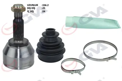 GVA  4433001K Aks Kafasi Diş Ön Transit Connect 1.8 Tdci (02-13) 75hp (25x24x53.5) 156.5mm 9T163B437AAD 1501263 2T143B437CC 9T163B437AA 1451465 7144980032 4994093 24763 4501957 1328365