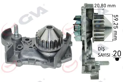 GVA  5212160 Devirdaim R19-R9-Clio-Exp 1.4 Enj. (E6j-E7j)(Pa412) 7700736091 7700736969 7701633125 K1PA611A KTBWP1062 VKMC06000 55500702 KP15192XS 7700736085 1987948764