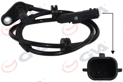 GVA  5314110 Abs Sensörü Arka Sag Clio Ii (98-) 1640mm 7700411746 265006385 7700415683 LVAB164 V46720145 530071 901292 1060387 560361 ASB15542