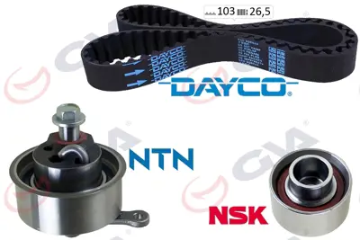 GVA  59T3945 Triger Seti  Ford Ranger 2.5-Mazda Bt-50 2.5 4x4 07>11 1449044 532080700 58ST603DDWA1CG12LBE 5320807 T42316 57056 GE37020 532080730 6M346M250AA VKM84610