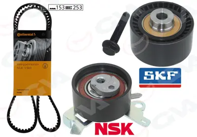 GVA  59T4320 Eksantrik Gergi Kiti (153x254) P206-307-406-407-807-C4-C5-C8-Jumpy-Xsara 1.8 16v-2.0 16v (K015528xs) 0831.T4 0831.89 0831.65 0831.88