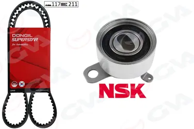 GVA  59T7120DO Triger Kayiş Seti (Eksantrik Seti) Toyota Corolla 1.6l 4a-Fe (Enjeksiyonlu)  Ae101 Ae111 92-00 (1 Kayiş + 1 Rulman) (117x210) 1350502030 HTG125 140800 V56900 T41072 GT36903 18233 CR5020 ATB2166 QTT480