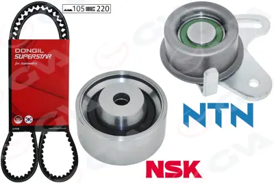 GVA  59T9123DO Triger Kayiş Seti Hyundai Accent Admire Era 1.5l G4eb 01-> 1.4l 1.6l G4ed G4ee 01-10 / Getz 1.4l  06-10 / Matrix Elantra 1.6l 01-06 / Kia Rio 1.4l 1.6l 06-10 / Cerato 1.6l 04-07 (1 Kayiş+2 Rulman) 2431226001 2431226000 2431226050 J1120500 DTB3001 1987948849 HTDA10009525M22GL 90926281 GTB1479XS G1413H