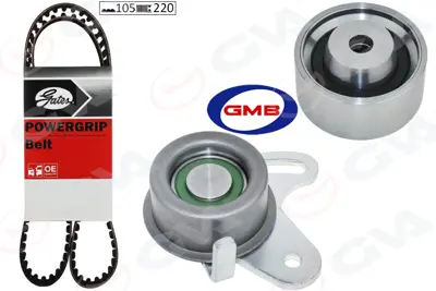 GVA  59T9123G Triger Kayiş Seti Hyundai Accent Admire Era 1.5l G4eb 01-> 1.4l 1.6l G4ed G4ee 01-10 / Getz 1.4l  06-10 / Matrix Elantra 1.6l 01-06 / Kia Rio 1.4l 1.6l 06-10 / Cerato 1.6l 04-07 (1 Kayiş+2 Rulman) 2431226001 2431226000 2431226050 J1120500 DTB3001 1987948849 HTDA10009525M22GL 90926281 GTB1479XS G1413H