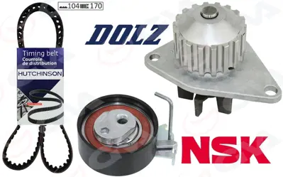 GVA  59WPK4313 Devirdaimli Eksantrik Gergi Kiti(104x170)206-207-306-307-Bipper-Partner-Berlingo-C2-Nemo-Fiorino 1.4 9400831869 KFI227 831S0 CT1067K1 CTBK030 X525H1 341310751201 4133380 14210 WG1142074