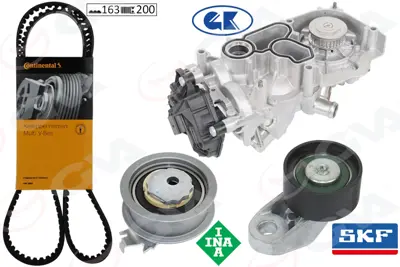 GVA  59WPK7514 Devirdaim+eksantrik Gergi Kiti Golf8-A3-Leon-Octavia 1.0 Tsi 2020> (Dlaa-Dlab-Dfna-Dfnb-Dsgb-Dsgd) 04E109119F 04C109244D 05E121111K