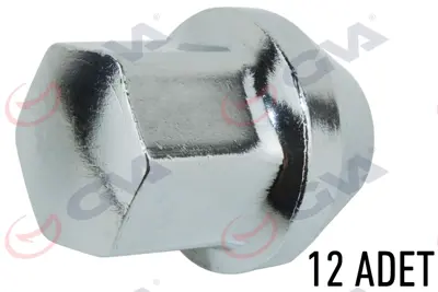 GVA  8830112 Bijon Somunu Ford Connect (Saç Jant Kromajli) (Paket 12) 338740 BSG30230021 2T141012AB 2T141012AC 4386256 NUT0003 4451436 10228 36655 81128