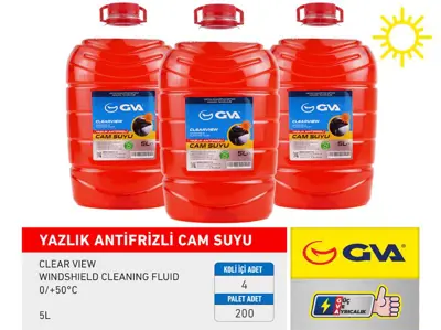 GVA  9910316 Cam Suyu 5 Lt Yazlik (Antifrizli 0/+50c) 3000844601 3000951005 3000951790 3182997901 622223500 804529 821253 826317 826468 826639