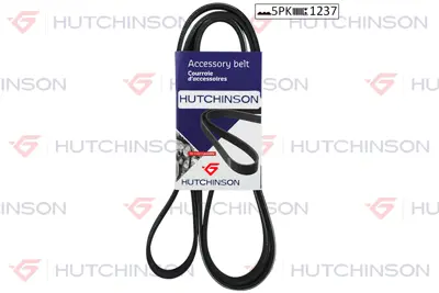 HUTCHINSON  5PK1237 (1237 K 5) Kanalli Kayiş Opel Vectra C 1.6-1.8 04/02=> 58384xs 6340600 9179797 6340601 93172363 5PK1240XS 58384XS 93172366 93172364 5PK1240S 6340641