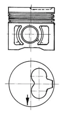 KOLBENSCHMIDT GB 1125 Motor Piston+segman Std Caddy-Ibiza-Transporter T4 2.4 24 Pim (79.51) (Aab-Aas-Aef-Aaj-Adg-Bgg Cyl) 028107101H 028107065F 028107065CF