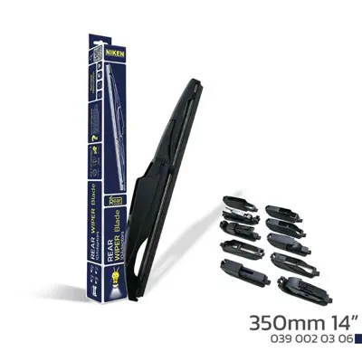 NIKEN  0390020306 Niken 350mm 14" 10 Aparatli Arka Silecek Süpürgesi UNIVERSAL 20145102 11132 30672328 4896262SP22 24456222 5122064SP22 400129110SP22 220728 4904819SP22