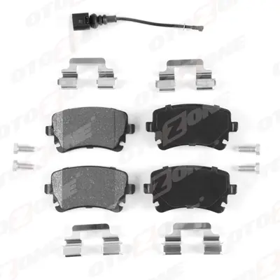 OTOZONE  FDA7019-R1 Arka Balata Vw Transporter T5 (03=>09=> A4 04-09 A6 04-11 A8 03-10 (Fişli) 4B3698451 4E0698451A PA1584 3D0698451 289700 8E0698451N 7H0698451A 4F0698451 601004 JZW698451L