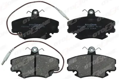 OTOZONE  FDO1020 Ön Balata Fişli Renault R9-R19-R21-Clio I-Ii-Megane I-Twingo-Logan-Sandero-Solenza (Gdb 400) 7194D292 7701204833 986BB0082 6113321 7701207960 986BB0704 MDB1214 PAD625 7701202539 6001547911