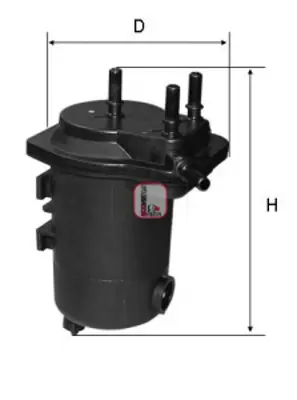 SARDES  SF168 Yakit Filtresi Megane Ii 1.5dci 02=> Scenic Ii 1.5 Dci 03=> (Delikli) X 4833 FE100Z EFF167 2405100 N2077 N7012 8671017373 164004298R 8200186218 F114A