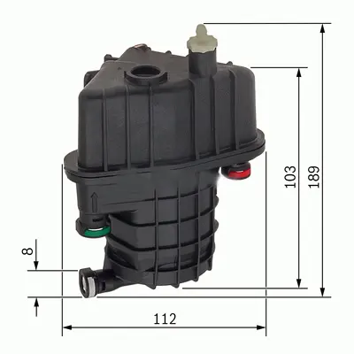 SARDES  SF257 Yakit Filtresi Clio Iii 1.5dci (05-)-Modus 1.5dci (04-) (8200447197) 164000890R MGC1686 ELG5317 FCS721 KL469 S4087NR 4848 RN492 P10040 FC4031