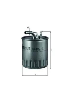 BEHR MAHLE  KL100.2 Yakit Filtresi Mercedes Om668 Om611 W168 W414 W638 B901>b905 A6680920101 FF20064 WK84217 MP4053 6110920601 4239 466670 FI912017 VFF433 FSM4156