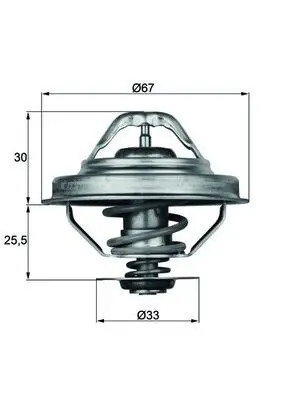 BEHR MAHLE  TX28.92D Termostat (92°) Bmw M40 E36 E39 11537511083 11531468057