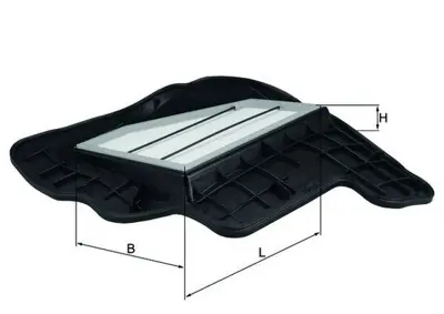 BEHR MAHLE  LX1685.5 Hava Filtresi Sag Bmw N62 F01 F07 F10 E70 E71 13717577457 7577457 49257 ADB112212 LX16855 C20028 109113 AF1553 LVFA1511 MD8972