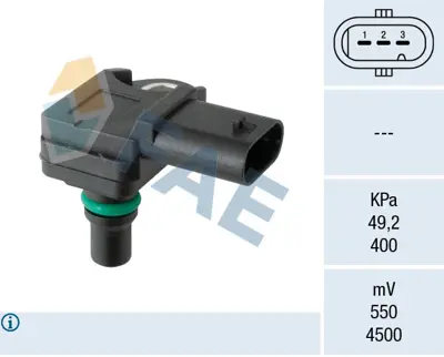 FAE  15136 Basinc Sensoru Bmw F10 F20 F30 E87 E90 F07 G30 F01 F48 F39 E83 F25 G01 E70 F15 G06 G07 F33 F46 . Mini R55 R56 R57 R58 R59 R60 . Toyota Corolla Auris Verso 1.6 D4d 15> 13628637896 410590165 V20720093 16705 8637896 MS0069 6PP358152401 84352 13627804742 906294