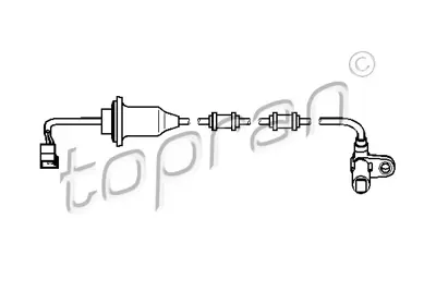 TOPRAN  401549001 Abs Sensoru Arka Sag Mercedes S-Class W220 C215 411140151 A2205400517 78072 8290136 2205400517 293317 GBS1912 6PU010039841 401549 27856