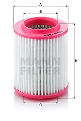 MANN FILTER  C1652 Hava Filtresi Audi A8 2.8 Fsi-3.0-3.2 Fsi-3.7-4.0-4.2 03=> 4E0129620 EAF585 MD7546 C1652 PC2101E A1907 LX1275 1123210005 AF173 4E0129620C