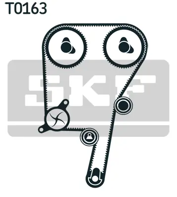 SKF  VKMA06038 Eksantrik Gergi Kiti Volvo C30-C70 I-Ii-S40 Ii-S60 I-S70-V40-V50-V70-Xc70 2.4-Kuga-Mondeo-Focus 2.5 ( Uzun Gergi ) LDK0876 4133820 6M5G6M250AA 1726568 VKMA06038 30731727 45343 CT979K3 5653670 27559