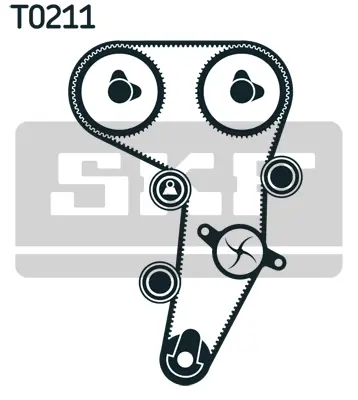 SKF  VKMA01255 Triger Seti Passat-Jetta-Golf5-Octavia-Toledo-A3-A6 2.0 Tdi 04-06 (Bkp-Bkd-Bre-Blb-Bmr) 03G198119 03G198119B 03G198119D