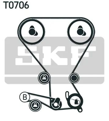SKF  VKMA95959 Triger Kayiş Seti (Eksantrik Seti) Hyundai Santafe 2.4l 16v G4js 01-06 / Sonata 2.4l G4bs 98-01  (2 Kayiş + 3 Rulman + 1 İtici) 2335638000 2335638010 2335733350 864743013 2481033021 2481038001 MD352473DD 2481033024 MD185544 30874227