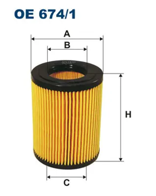 FILTRON  OE674.1 Yağ Filtresi Accent (02-05)-Getz (03-05) -Matrix  (01-10) 1.5crdi Dzl 26320 27100