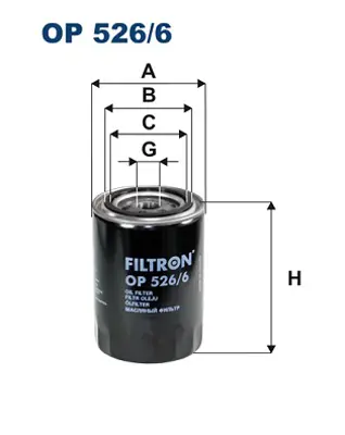 FILTRON  OP526.6 Yağ Filtresi Audi A6 (4b/C5) 1.8 T 150hp 01/97-05/05 068115561F