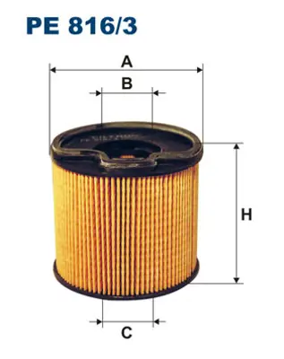 FILTRON  PE816.3 Yakit Filtresi Partner-Berlingo-C5-Jumpy-Xsara-Scudo-P206-P307-P406-P607-P806-Expert 2.0hdi 190650 PD384 30916334 P85035 2191105 DBP1407 PRP0201 8DB355023701 WBP21911A 1511258