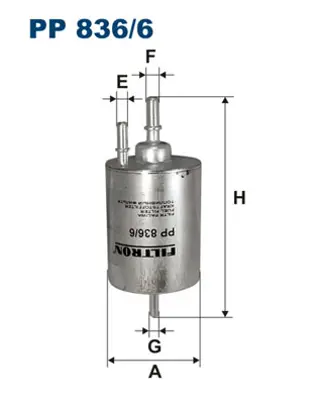 FILTRON  PP836.6 Yakit Filtresi Audi A6 (4f/C6) 5.2 Fsi V10 435hp 06/06-09/11 4F0201511C PP8366 3183100 4818 30752 KL571 EFF153 B80 AG6138 H224WK