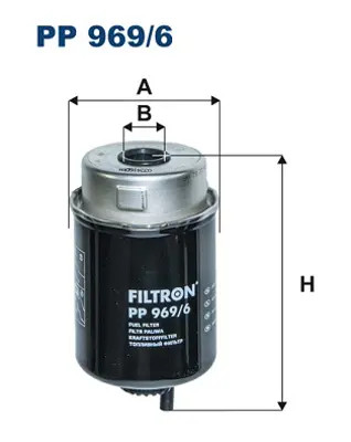 FILTRON  PP969.6 Yakit Filtre Claas Arion-John Deere Wk8166 11350440 WK8166 RE526557 FS19978 ELG5566 WF10244 PP9696 BF9808D PS11323 PDS7211