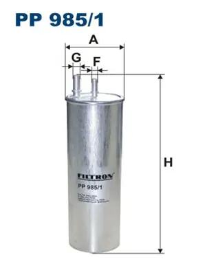 FILTRON  PP985.1 Yakit Filtresi Vw T5 2.5tdi (03-09) 7H0127401D ST6141 HDF681 KL2292 FCS774 1118705000 F026402092 587547 102681 115049
