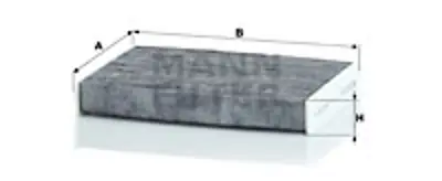 MANN FILTER  CUK25012 Polen Filtresi Dacia Dokker 12> Lodgy 12> Renault Express 21> 1.2tce 1.3tce 1.5dci 1.6 (Karbonlu) 272775081R 272775HA0A CU25012 272778557R E3906LI 272774BA0A 272779564R K1330 8660003817 272775340R