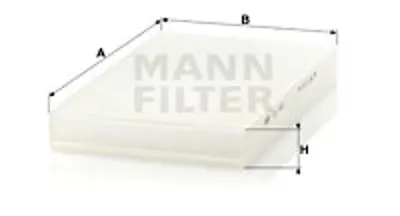MANN FILTER  CU3192 Kabin Filtresi Audi A6 (4b/C5) 2.4 30v 136hp 07/98-06/01 4A0819439A AH7027 4A0819439 356260 E347 TSP0325039 MS6113 549 4B0819439A 4A0091800