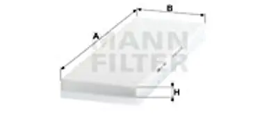 MANN FILTER  CU4442 Polen Filtresi Jumper-Ducato-Boxer 1.9d-1.9td-2.5d-2.5td-2.5tdi-2.8d-2.8hdi (94-02) 1312766080 E953LI C18160 350203061310 1312764080 AH7047 6447SY N218609 70914770 PC8051