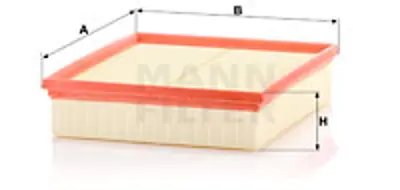MANN FILTER  C29029 Hava Filtresi Vw Polo 1.8gti 14=> Audi A1 1.8tfsi-1.6tdi 14=> Seat Ibiza V 1.8tsi 15=> 6C0129620 LX4244 154072420109 1123210042 116359 101336 V103969 ADV182267 E1303L WA9856