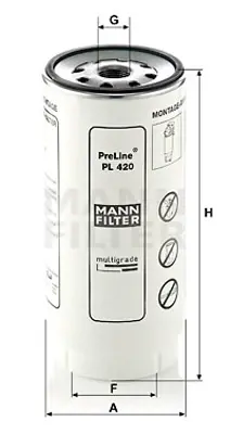 MANN FILTER  PL420X (X) Yakit Filtresi Daf Cf-Xf-Xf 105-Xf 95-95 Xf-Cf 75-Cf 85 1433649 P550778 3C469176BA 2414200 FS19769 PS10016 112142450 51125017260 BF1383O hdf319