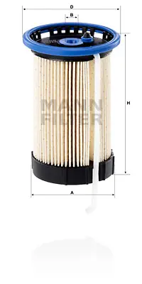 MANN FILTER  PU8014 Yakit Filtresi Arteon 17>golf Vii 13>jetta 15>tiguan 16>touran 16>ateca 16>kodiaq 17>octavia 13> (Su Ayirticisi İle) 5Q0127177A ELG5473 FC094 49663 V105588 5Q0127177C CS12162 E447KP EFF312D N631
